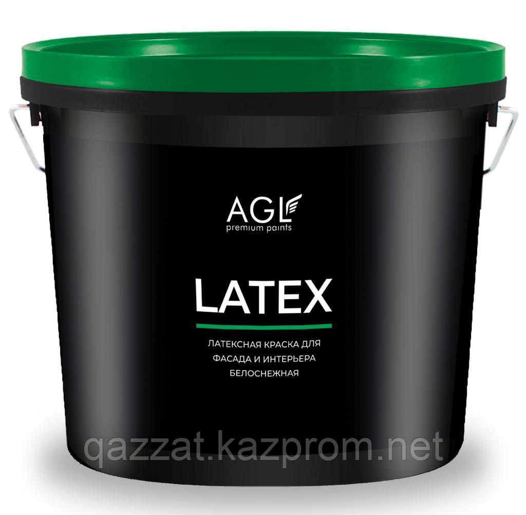 Латексная краска для фасада и интерьера "AGL LATEX" 10кг. - фото 1 - id-p113400274