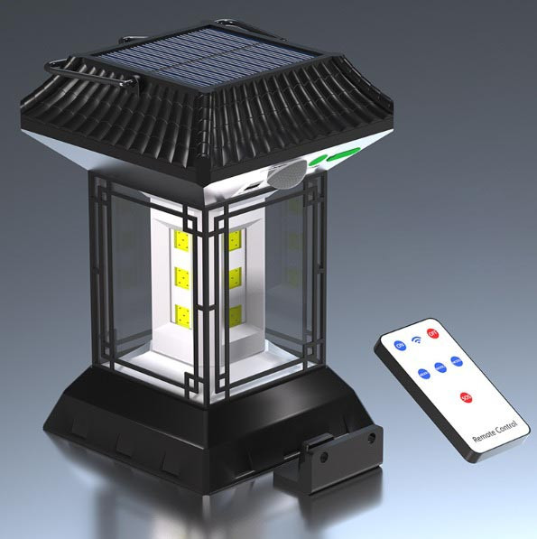 Светодиодный фонарь с солнечными батареями 5 режимов работы CL-T60 черный - фото 3 - id-p113400592