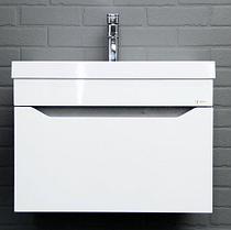 Тумба подвесная под умывальник "Радуга 60" Ева с одним ящиком В1 Бетон Айсберг, фото 3