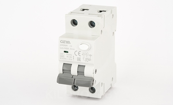 Дифференциальный автоматический выключатель GEYA 6A 1P+N 6kA 30mA Type AC - фото 1 - id-p113400641