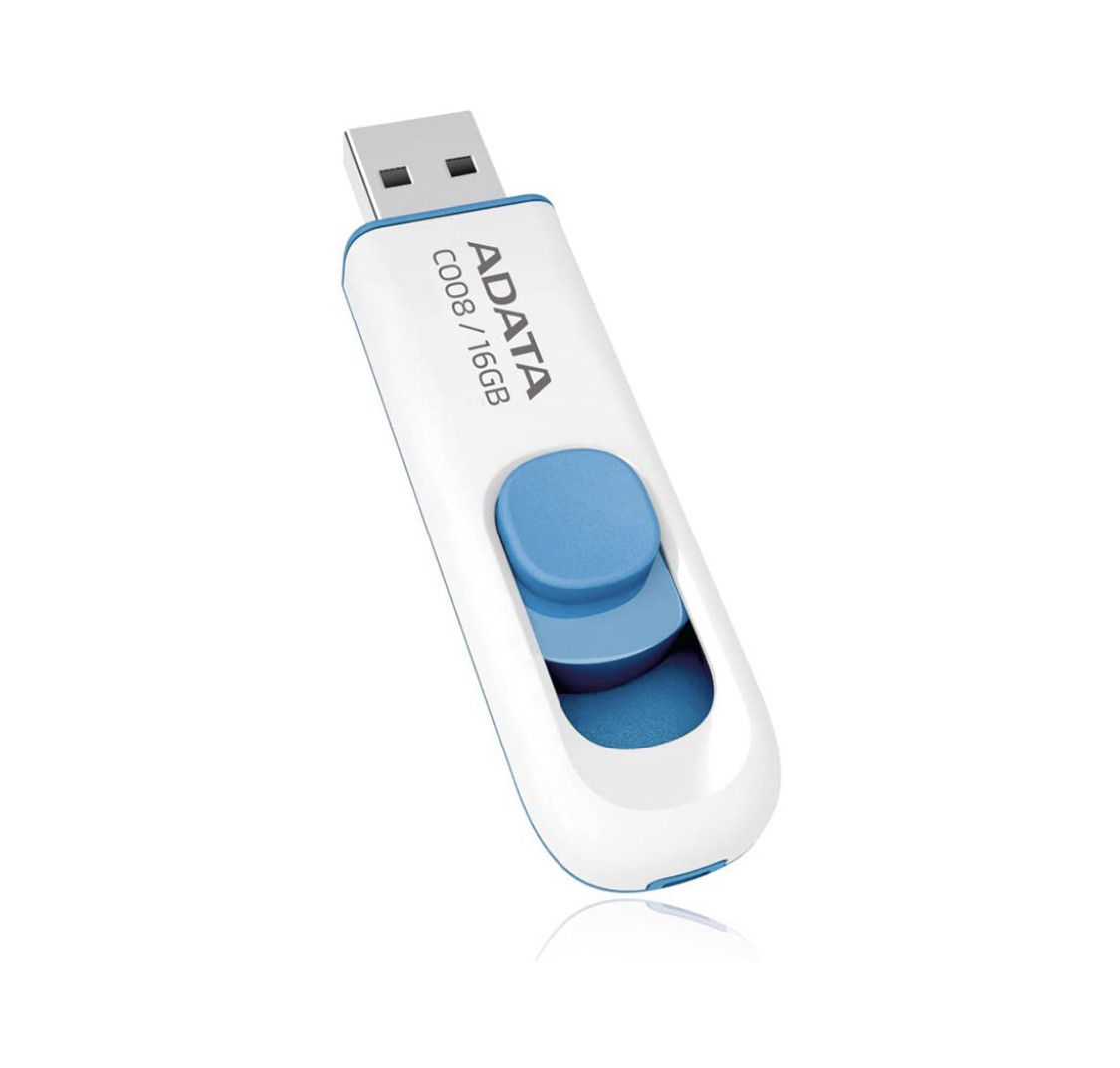USB-накопитель ADATA AC008-16G-RWE 16GB Голубой - фото 2 - id-p63803364