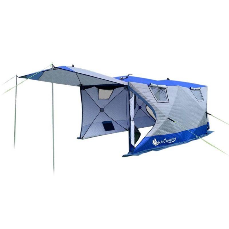 Мобильная баня/Трехслойная палатка-куб для зимней рыбалки Mircamping 2023, фото 1