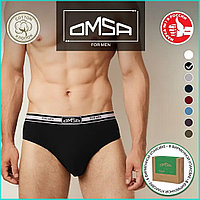 Трусы мужские слипы "OMSA" черные (р.50 (XL)