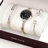 Часы наручные женские Anne Klein с дизайнерскими браслетами (Белый в золоте), фото 7