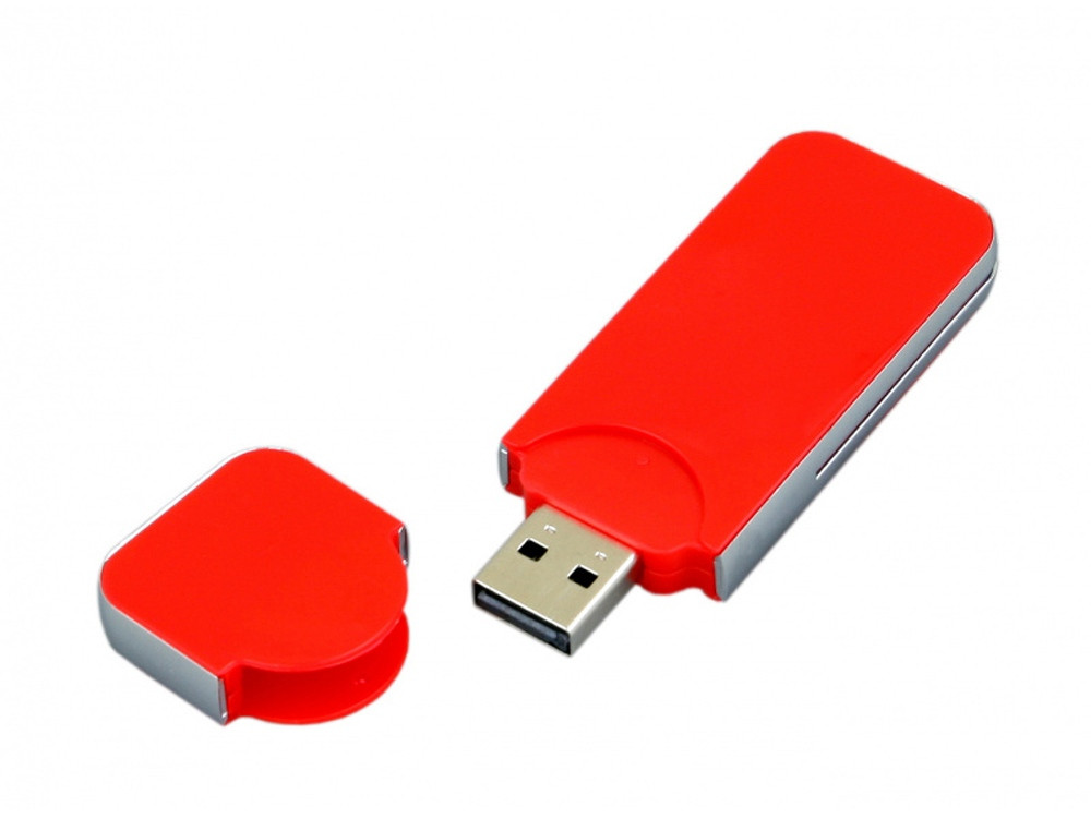 USB-флешка на 128 Гб в стиле I-phone, прямоугольнй формы, красный - фото 2 - id-p113309756