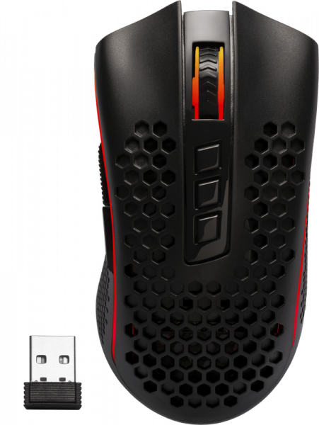 Мышь игровая беспроводная Redragon Storm Pro RGB, черный, фото 1