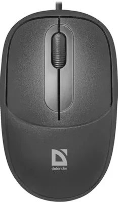 Мышь проводная Defender Datum MS-980 черный,3 кнопки,1000dpi, фото 1