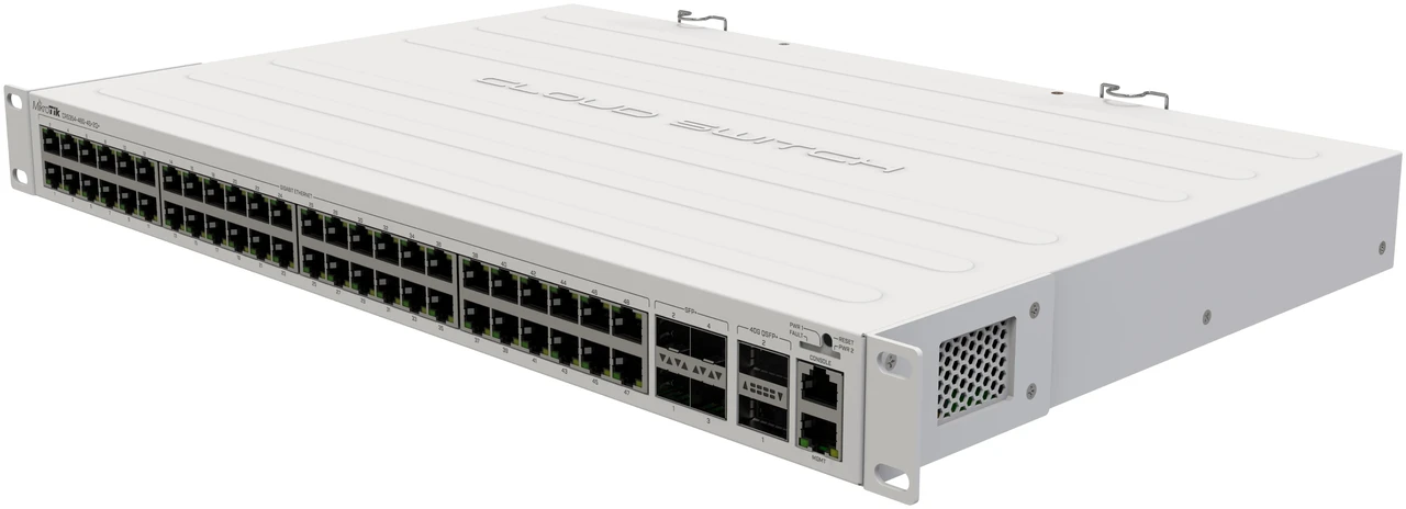 Сетевой коммутатор MikroTik CRS354-48G-4S+2Q+RM Cloud Router Switch, 48x10/100/1000, 4x10G SFP+