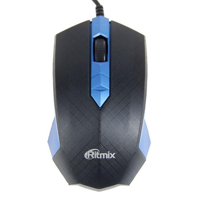 Мышь проводная Ritmix ROM-202 синий, фото 1