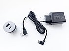 Shelbi Встраиваемая USB/C розетка 1 USB, 1 Type-C, шнур 1,5м, диаметр 30 мм, серый, фото 2