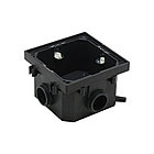 Shelbi SFW-2M-IP44-MB Напольный/настенный лючок 1 розетка 220В, IP44, матовый чёрный, фото 5