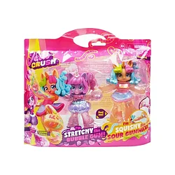 Набор игровой антистресс  Jelli Crush Бабби Гамм и Гамми Саурс тянущиеся