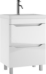 Тумба с раковиной "Радуга 60 Ева" с 2 ящиками - АЙСБЕРГ