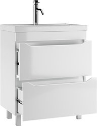 Тумба с раковиной "Радуга  70 ЕВА" с 2 ящиками - АЙСБЕРГ