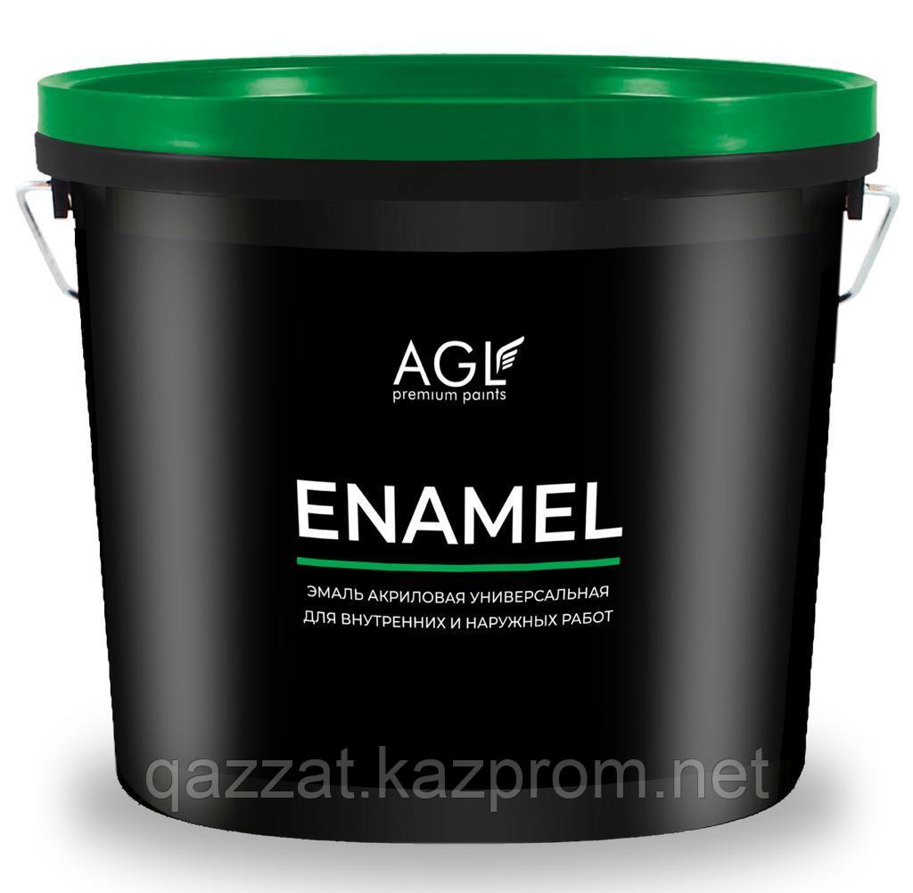 Эмаль акриловая для внутренних и наружных работ "AGL ENAMEL" 1кг.