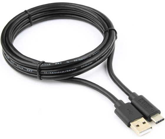 Кабель USB Cabelexpert CCP-USB2-AMCM-6, USB2.0 USB/Type-C, 1.8, пакет, фото 2