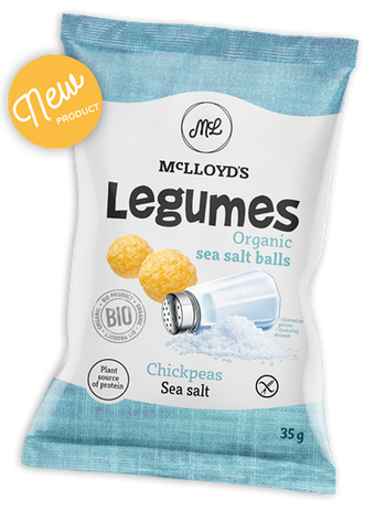 Снек из кукурузы и нута с солью Legumes 35г, фото 1