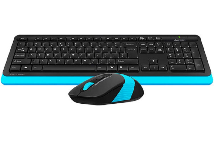 Клавиатура+мышь беспроводная A4Tech Fstyler FG1010 (FG1010-BLUE) синий - фото 4 - id-p113410345
