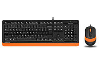 Клавиатура + мышь проводная A4Tech Fstyler F1010 (F1010-ORANGE) оранжевый