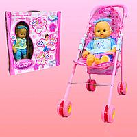 Кукла с коляской Diverting Baby (h=38 см) 48*53*12см