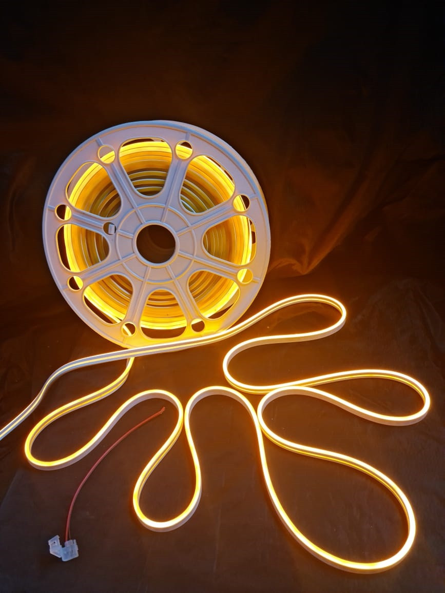 Гибкий неон 12*6 мм 12 v оранжевого (бухта - 50 метров), фото 1