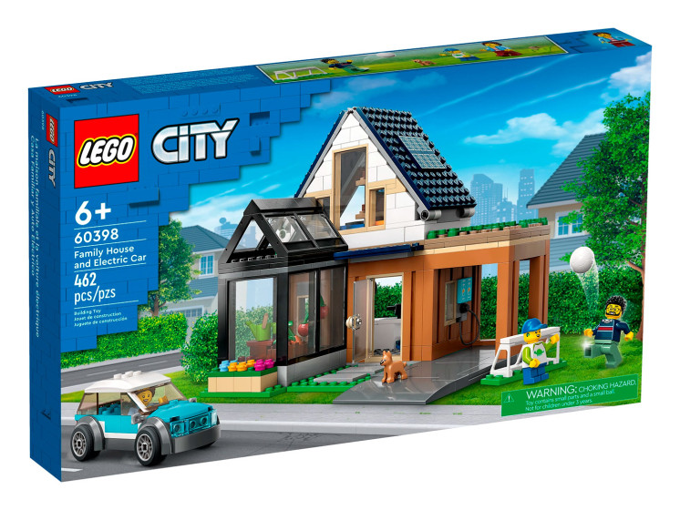LEGO City 60398 Семейный дом и электромобиль, конструктор ЛЕГО - фото 2 - id-p113421834