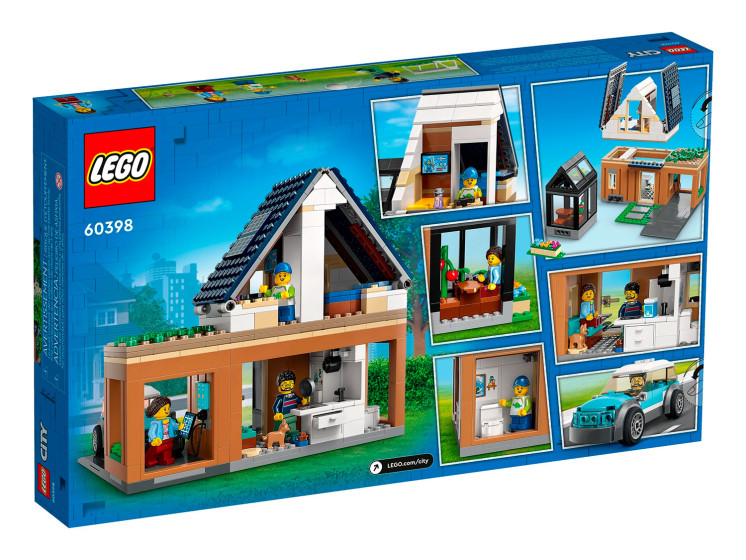 LEGO City 60398 Семейный дом и электромобиль, конструктор ЛЕГО - фото 3 - id-p113421834