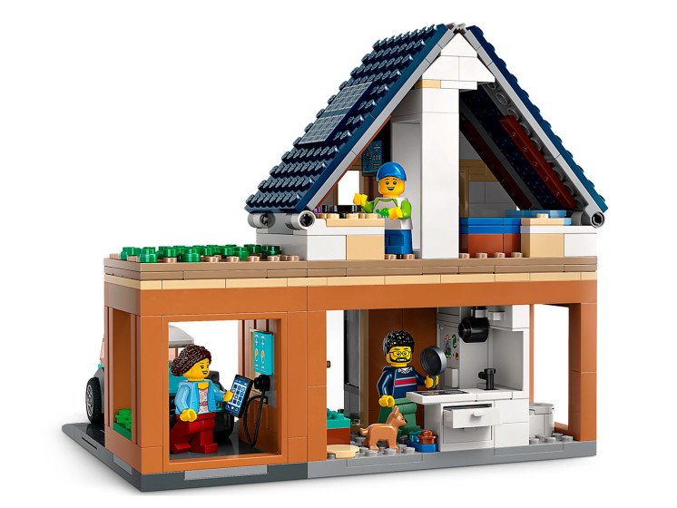 LEGO City 60398 Семейный дом и электромобиль, конструктор ЛЕГО - фото 5 - id-p113421834
