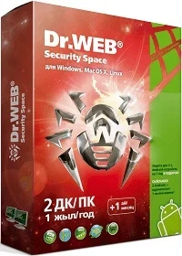 Программное обеспечение Dr.Web Security Space Лицензионный сертификат для 2 ПК на 1 год + 1 месяц в подарок - фото 1 - id-p113422321