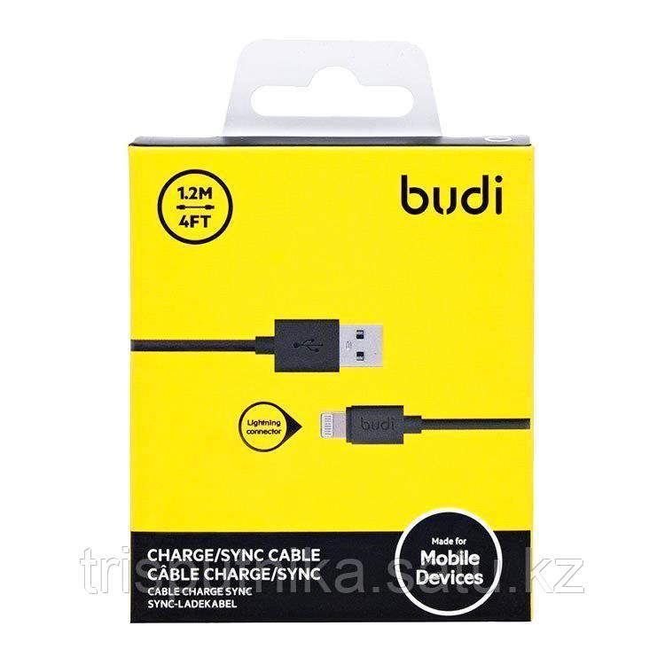 Кабель USB AM - Lightning, Budi M8J 023-BLK, 1.2м - фото 1 - id-p113422650