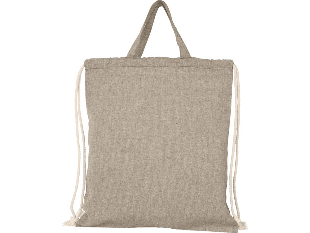 Рюкзак со шнурком Pheebs из 150 г/м2 переработанного хлопка, натуральный - фото 2 - id-p113422934