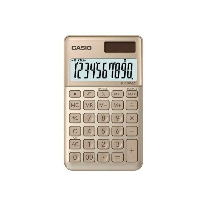 Калькулятор карманный CASIO SL-1000SC-GD-W-EP - фото 1 - id-p113423267