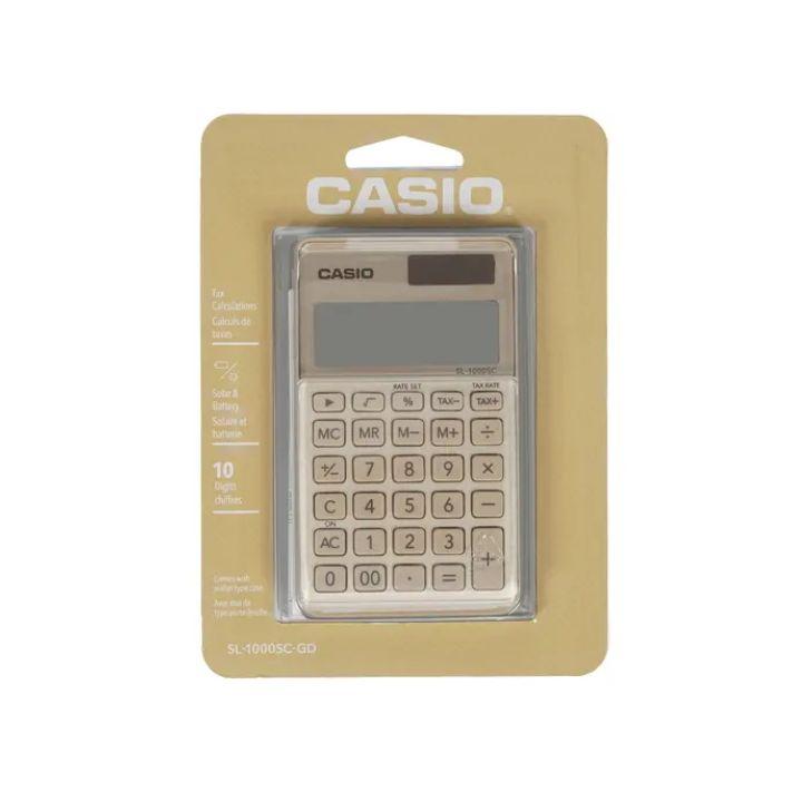 Калькулятор карманный CASIO SL-1000SC-GD-W-EP - фото 2 - id-p113423267