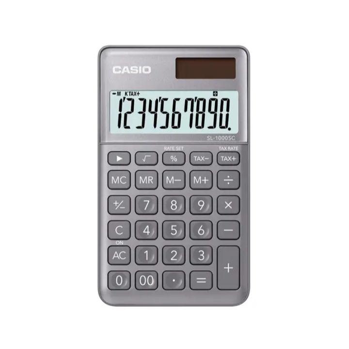 Калькулятор карманный CASIO SL-1000SC-GY-W-EP - фото 1 - id-p113423271