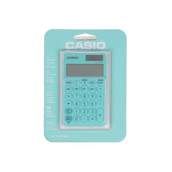 Калькулятор карманный CASIO SL-310UC-GN-W-EC - фото 2 - id-p113423325