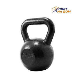 Гиря 24 кг фитнес гиря спортивная Black