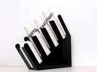 Настольный четырехсекционный органайзер для одноразовых стаканов и крышек