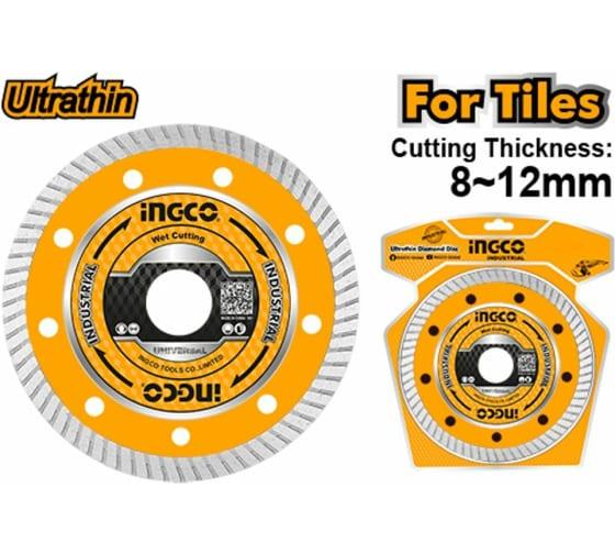 Диск алмазный ультратонкий INDUSTRIAL (180х8х1.2х20/22 мм) INGCO DMD031801HT