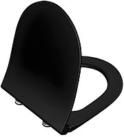 Сиденье для унитаза Vitra 120-083-009 тонкое, с микролифтом, матовое черное
