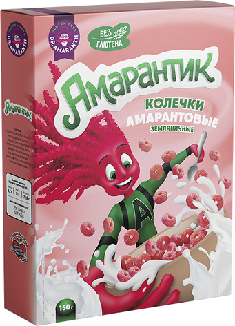 Колечки «Dr.AMARANTH» амарантовые «Земляничные» 150 г, фото 1