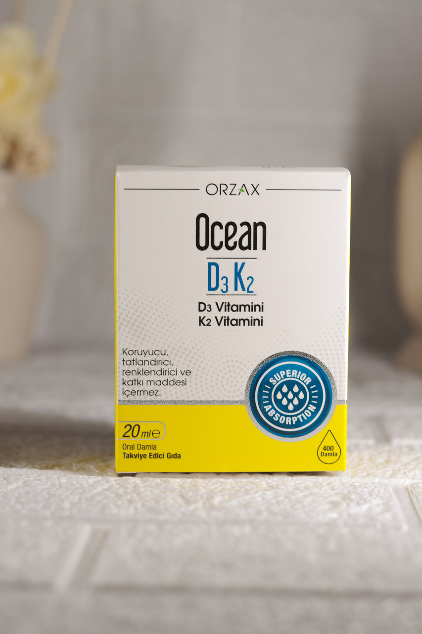 Витамины Orzax Ocean Vitamin D3K2 20 ml - фото 1 - id-p113425468