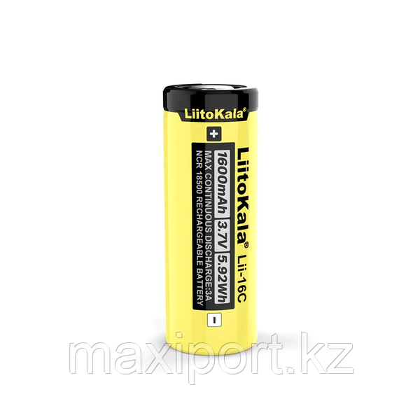 Аккумулятор 3.7v NCR 18500 LiitoKala Lii-16c(1600mAh) для бритв и эпиляторов braun