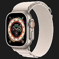 Смарт-часы Apple Watch Ultra 49 mm Titanium Case with Starlight Alpine Loop Medium MQFR3GK/A