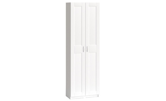 Шкаф МАКС, 2 двери, 75х38х233 см, белый - фото 1 - id-p113426263