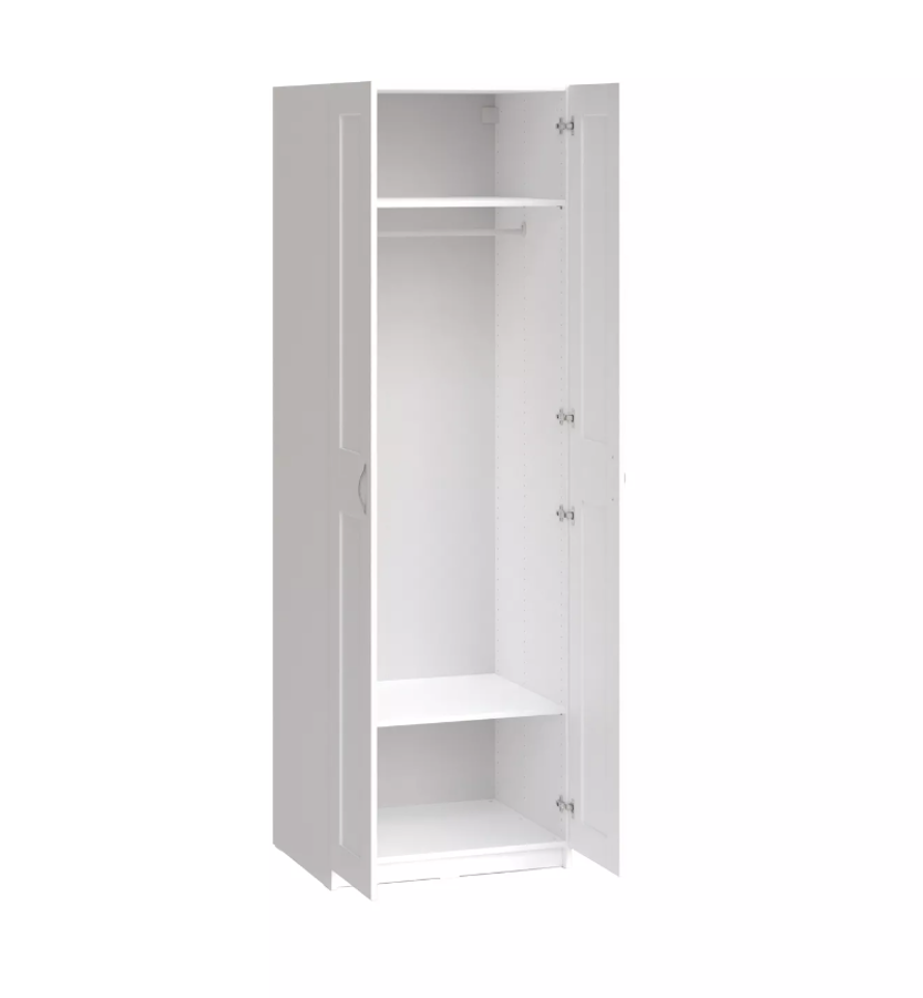 Шкаф МАКС, 2 двери, 75х61х233 см, белый - фото 3 - id-p113431283