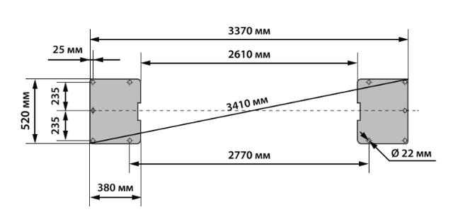 Установочные размеры Launch TLT240SB-380 V Установочные размеры Launch TLT240SB-380 V фото