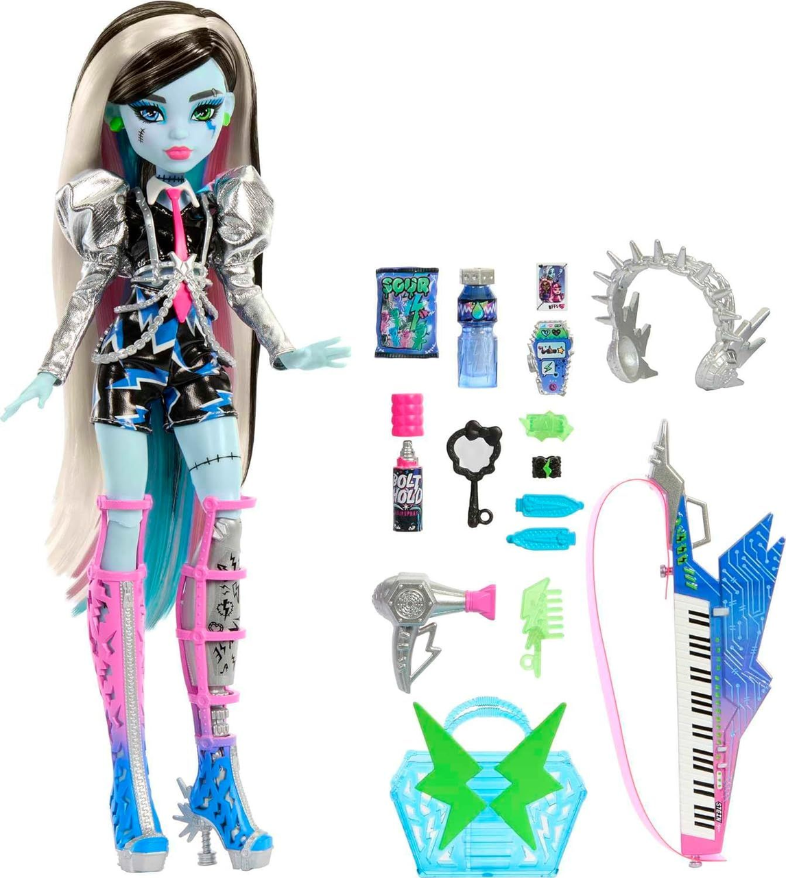 Кукла Monster High рок звезда Фрэнки Штейна с инструментом