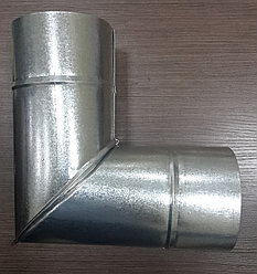 Отвод 90 из оцинкованной стали L90-150, 0,5 мм