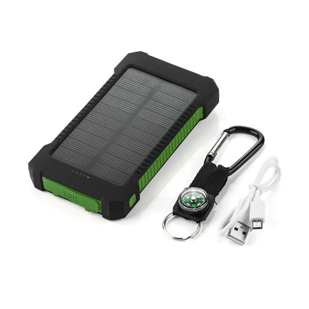 Портативное зарядное устройство от солнечной батареи с фонариком 20000 мА (4948) - фото 1 - id-p113443805