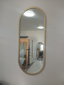 Lantigold, Зеркало капсульное в золотистой раме МДФ, 1100 х 460 мм